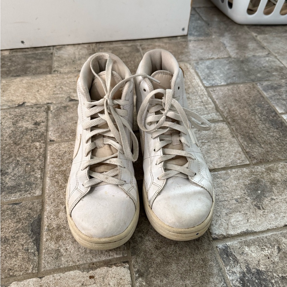 Nike White High-Top Sneakers